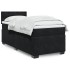 Cama box spring individual con colchón tela