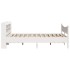 Estructura de cama con cabecero madera pino blanco 140x200