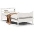 Estructura de cama con cabecero madera de pino blanco