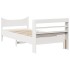 Estructura de cama con cabecero madera de pino blanco