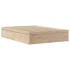 Estructura de cama con cabecero madera maciza pino 120x200