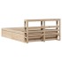 Estructura de cama con cabecero madera maciza pino 120x200