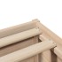 Estructura de cama con cabecero madera maciza pino 120x200