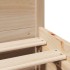 Estructura de cama sin colchón madera maciza de pino 135x190