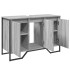 Armario lavabo baño madera ingeniería gris Sonoma 91x35x60