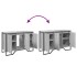 Armario lavabo baño madera ingeniería gris Sonoma 91x35x60