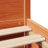 Cama sin colchón madera maciza de pino marrón cera 100x200