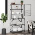 Estantería cocina 6 niveles madera gris Sonoma 90x40x180