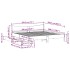 Estructura de cama cajones madera pino marrón cera 180x200