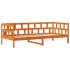 Sofá cama con cajones madera maciza pino marrón cera 80x200