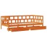 Sofá cama con cajones madera maciza pino marrón cera 80x200