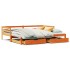 Sofá cama nido con cajones madera maciza de pino 90x200