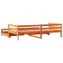 Sofá cama nido con cajones madera maciza de pino 90x200