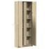 Aparador con LED madera ingeniería roble Sonoma 74x32,5x200