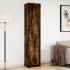 Aparador LED madera ingeniería roble ahumado 41,5x32,5x200