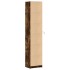 Aparador LED madera ingeniería roble ahumado 41,5x32,5x200