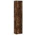 Aparador LED madera ingeniería roble ahumado 41,5x32,5x200