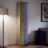 Aparador con LED madera ingeniería roble Sonoma