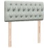 Cama box spring con colchón terciopelo gris claro 90x190