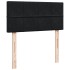 Cama box spring con colchón terciopelo negro 90x200