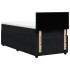 Cama box spring con colchón terciopelo negro 90x200