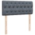 Cama box spring con colchón terciopelo gris oscuro 120x200