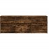 Mueble de TV LED madera ingeniería roble ahumado 140x34x50
