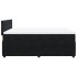 Cama box spring con colchón terciopelo negro 140x190