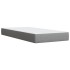 Cama box spring con colchón tela gris claro 90x190