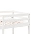 Cama alta escritorio y asientos madera maciza blanco 90x190