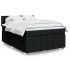 Cama box spring con colchón tela negro 160x200