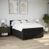 Cama box spring con colchón tela negro 160x200