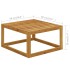 Set muebles de jardín 5 pzas con cojines madera maciza