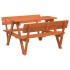 Mesa de picnic para 4 niños agujero para sombrilla madera