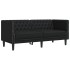 Sofá Chesterfield de 2 plazas cuero artificial