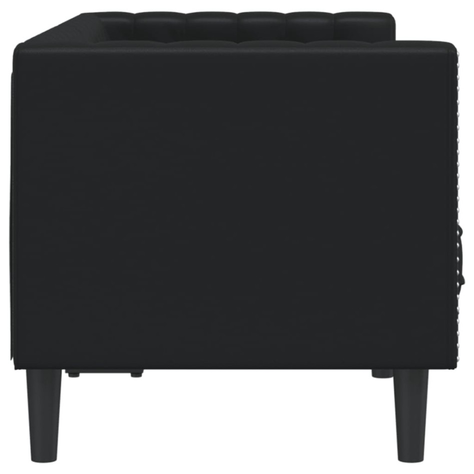 Sofá Chesterfield de 2 plazas cuero artificial