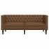 Sofá Chesterfield de 2 plazas piel de ante sintético