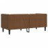 Sofá Chesterfield de 2 plazas piel de ante sintético