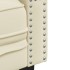 Sofá Chesterfield de 3 plazas cuero artificial blanco