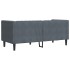 Sofá Chesterfield 2 plazas con cojines terciopelo gris