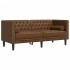 Sofá Chesterfield de 2 plazas piel de ante sintético