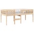 Cama para niños sin colchón madera maciza de pino 80x200