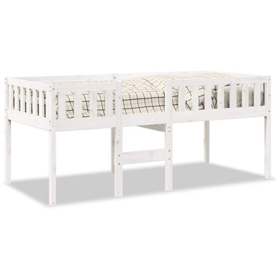 Cama para niños sin colchón madera maciza pino blanca 90x190
