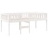 Cama para niños sin colchón madera maciza pino blanca 90x190