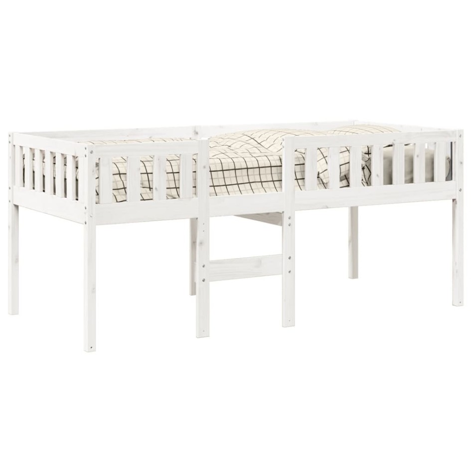 Cama para niños sin colchón madera maciza pino blanca 90x190