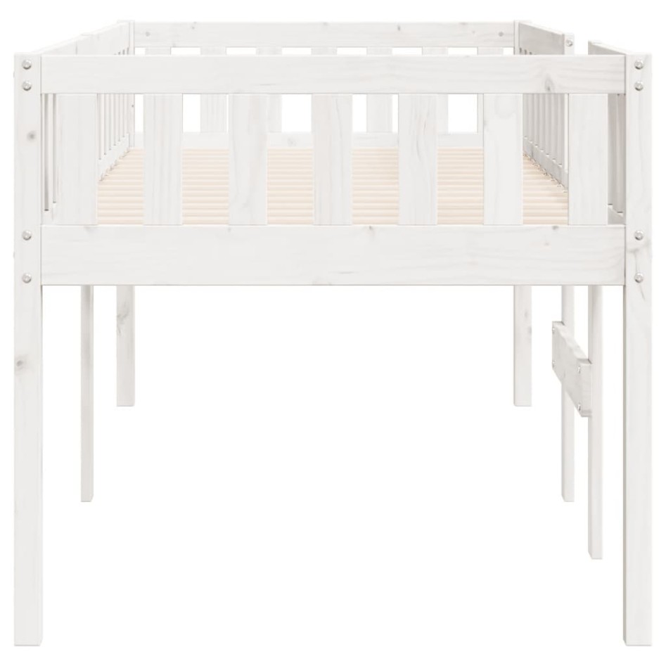 Cama para niños sin colchón madera maciza pino blanca 90x190