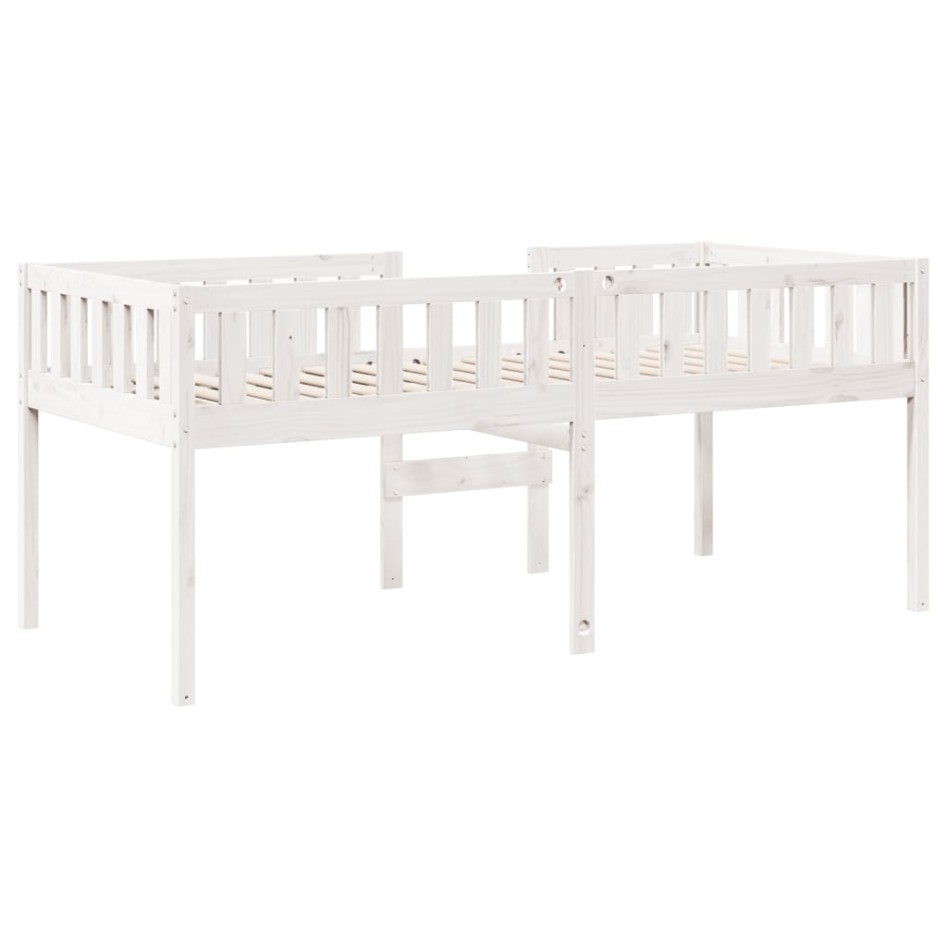 Cama para niños sin colchón madera maciza pino blanca 90x190