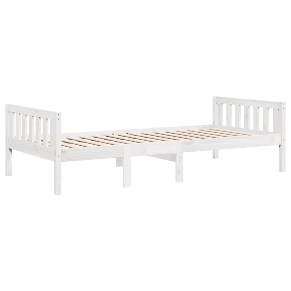 Cama para niños sin colchón madera maciza pino blanca 80x200