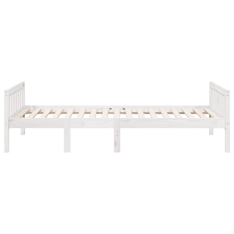 Cama para niños sin colchón madera maciza pino blanca 80x200
