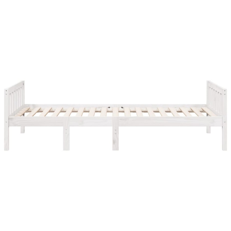 Cama para niños sin colchón madera maciza pino blanca 90x190